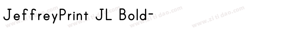 JeffreyPrint JL Bold字体转换